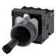 3SU1130-7AF10-3QA0 SIEMENS Coordinate switch, 22 mm, round, plastic with metal front ring, black, 4 switch p..