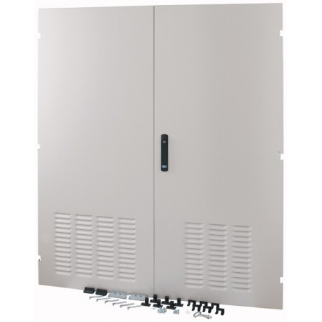 XLSD3D1412 187994 EATON ELECTRIC Section door, ventilated IP31, two wings, HxW 1400 x 1200mm, grey