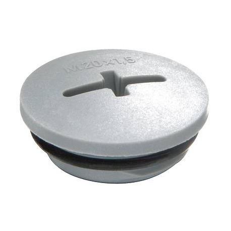 EVSG-ORD 25/G 10064653 WISKA Capuchon gris foncé rond RAL 7001, PA IP68 thread M25