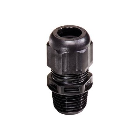 NSKV 3/4/B 10061918 WISKA PA cable glands, black RAL 9005 IP68, range from 9.0mm to 17.0mm, NPT 3/4 thread