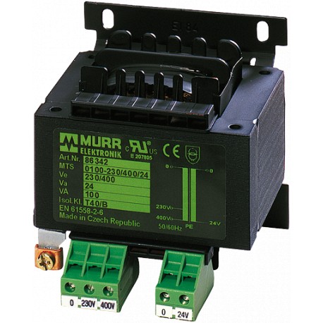 6686349 MURRELEKTRONIK MTS single-phase control and isolation transformer P: 160VA IN: 230/400VAC OUT: 230VAC