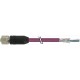 7000-14044-8030500 MURRELEKTRONIK M12 femelle droit B-cod. sortie fils PUR AWG24 + AWG22 blindé violet UL/CS..