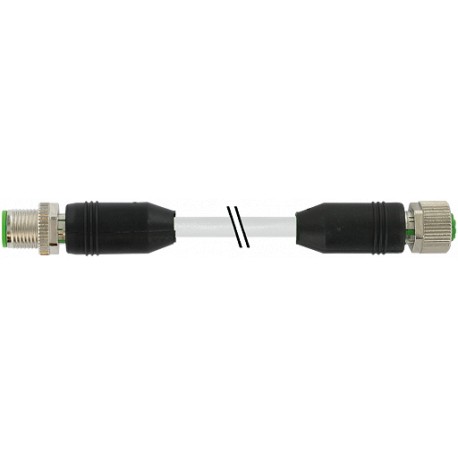 7000-48041-2863000 MURRELEKTRONIK M12 мужчин 0º / M12 женский 0º PUR 4X2X0.25 экранированный желтый 30m