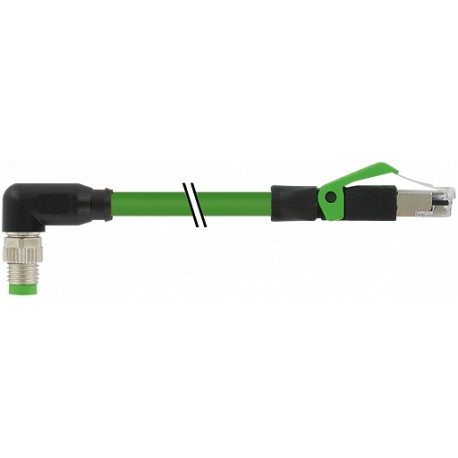 7000-89781-7911500 MURRELEKTRONIK M8 macho 90° / RJ45 macho 0° EtherCAt PUR 1x4xAWG26 apantallado verde UL/C..