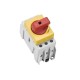 33838 WÖHNER Capus SD Panel, 16A, 3p, 1.5-16mm2 Switch-Seation, rot/gelber Hebel
