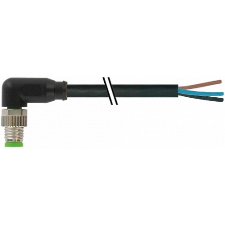 7000-08021-6500500 MURRELEKTRONIK M8 male 90° with cable PUR 3x0.25 black UL/CSA + robot + drag chain 5m