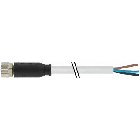 7000-08041-2500060 MURRELEKTRONIK M8 hembra 0° con cable PUR 3x0.25 gris UL/CSA + robot + cadena portacables..