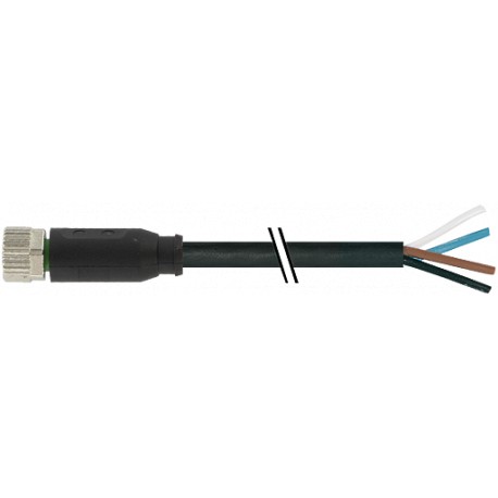 7000-08061-6110590 MURRELEKTRONIK M8 hembra 0° con cable PVC 4x0.25 negro UL/CSA 5,9m