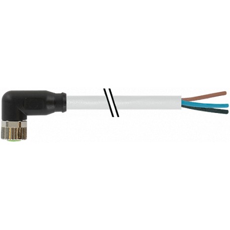 7000-08081-2101750 MURRELEKTRONIK M8 hembra 90° con cable PVC 3x0.25 gris UL/CSA 17,5m