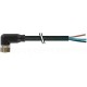 7000-08081-6100050 MURRELEKTRONIK M8 hembra 90° con cable PVC 3x0.25 negro UL/CSA 0,5m