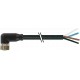 7000-08101-6210150 MURRELEKTRONIK M8 fêmea 90° com cabo PUR 4x0.25 preto UL/CSA 1,5m