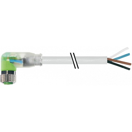 7000-08102-2510500 MURRELEKTRONIK M8 Buchse gewinkelt freies Leitungsende LED PUR 4x0.25 grau UL/CSA + robot..