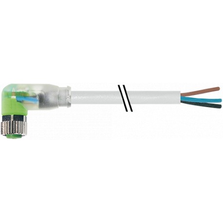 7000-08121-2301500 MURRELEKTRONIK M8 hembra 90° con cable LED PUR 3x0.25 gris UL/CSA + cadena portacables 15m