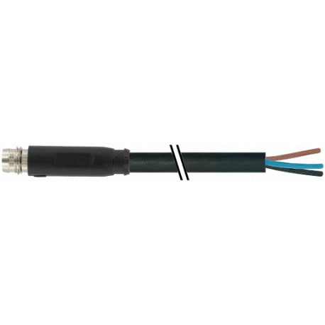 7000-08161-6101000 MURRELEKTRONIK M8 macho 0° snap-in con cable PVC 3x0.25 negro UL/CSA 10m