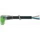 7000-08281-6500150 MURRELEKTRONIK M8 hembra 90° snap-in con cable LED PUR 3x0.25 negro UL/CSA + robot + cade..