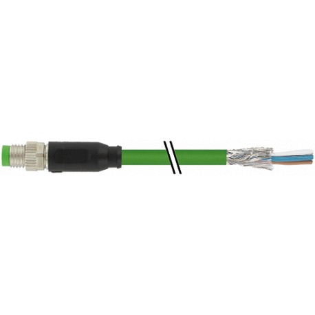 7000-08811-7912000 MURRELEKTRONIK M8 male 0° with cable, Ethercat PUR 1x4xAWG26 shielded green UL/CSA + drag..