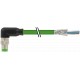 7000-08821-7910750 MURRELEKTRONIK M8 macho 90° con cable, Ethercat PUR 1x4xAWG26 apantallado verde UL/CSA + ..