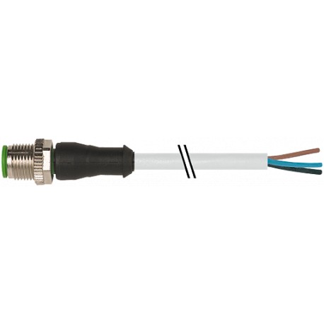 7000-12001-2130200 MURRELEKTRONIK M12 macho 0° con cable PVC 3x0.34 gris UL/CSA 2m