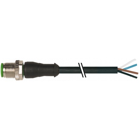 7000-12021-6141700 MURRELEKTRONIK M12 male 0° with cable PVC 4x0.34 black UL/CSA 17m