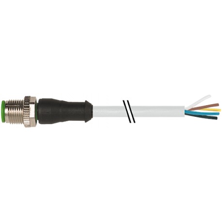 7000-12041-2150050 MURRELEKTRONIK M12 male 0° with cable PVC 5x0.34 gray UL/CSA 0,5m