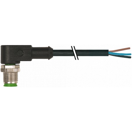 7000-12081-6130500 MURRELEKTRONIK M12 male 90° with cable PVC 3X0.34 black UL/CSA 5m