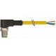 7000-12121-0551000 MURRELEKTRONIK M12 male 90° with cable PUR 5X0.34 yellow UL/CSA + robot + drag chain 10m