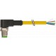 7000-12121-1260300 MURRELEKTRONIK M12 male 90° with cable PUR 5X0.34 yellow UL/CSA + DRAG CHAIN 3m