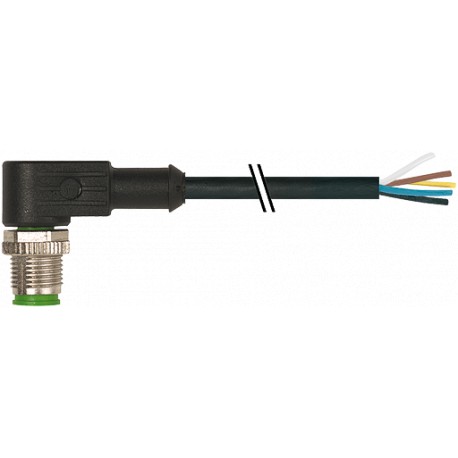 7000-12121-6191000 MURRELEKTRONIK M12 male 90° with cable PVC 5X0.34 black UL/CSA 10m