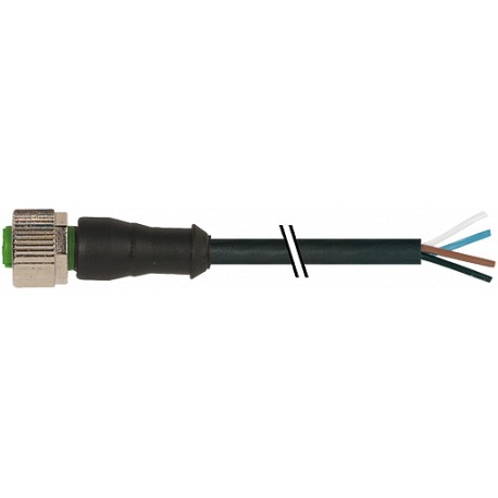 7000-12161-6132000 MURRELEKTRONIK M12 hembra 0° con cable PVC 3X0.34 negro UL/CSA 20m