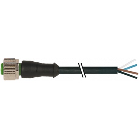 7000-12161-6330750 MURRELEKTRONIK M12 женский 0° с кабелем PUR 3X0.34 черный UL/CSA, кабельная цепь 7.5m