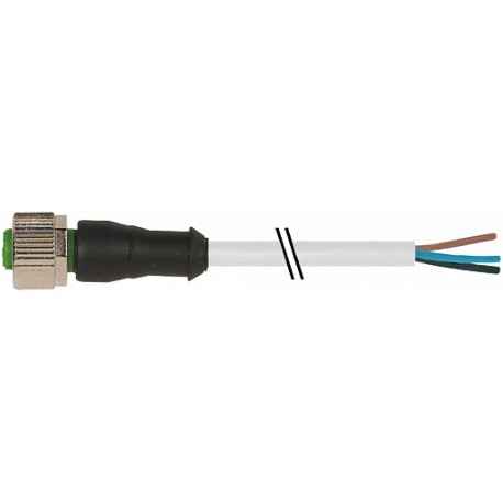 7000-12181-2230150 MURRELEKTRONIK M12 hembra 0° con cable PUR 3x0.34 gris UL/CSA 1,5m