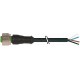 7000-12221-6344000 MURRELEKTRONIK Cordon M12 femelle droit sortie fils PUR 4x0.34 noir UL/CSA + chaîne porte..