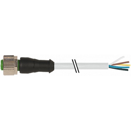 7000-12241-2150300 MURRELEKTRONIK M12 hembra 0° con cable PVC 5X0.34 amarillo UL/CSA 3m