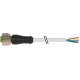 7000-12241-2151500 MURRELEKTRONIK M12 female 0° with cable PVC 5X0.34 yellow UL/CSA 15m