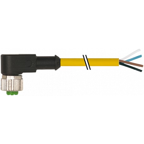 7000-12301-0530300 MURRELEKTRONIK M12 hembra 90° con cable PUR 3X0.34 amarillo UL/CSA + robot, cadena portac..