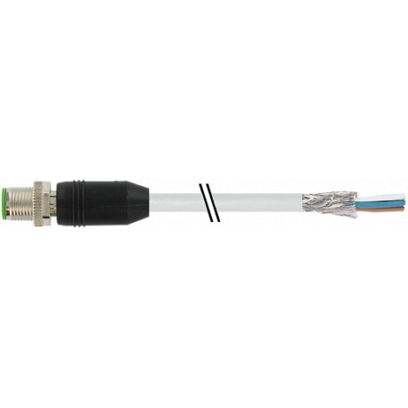 7000-13101-2420500 MURRELEKTRONIK M12 male 0° with cable PUR 5x0.34 shielded gray UL/CSA + drag chain 5m