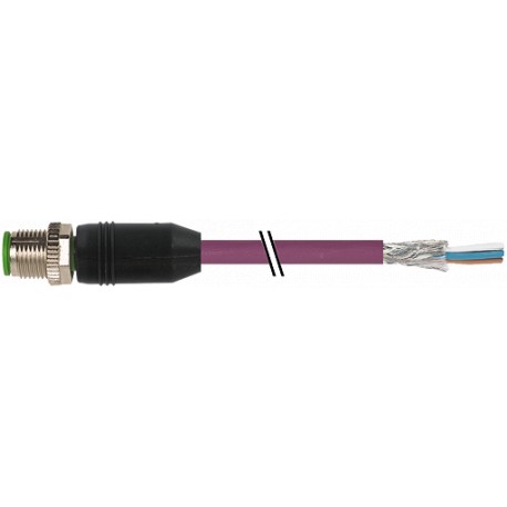 7000-13105-8030200 MURRELEKTRONIK M12 macho 0° con cable DeviceNet PUR AWG24 + AWG22 apantallado violeta UL/..