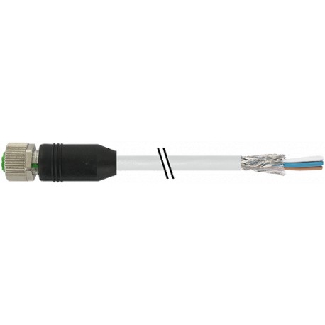 7000-13181-2400500 MURRELEKTRONIK M12 hembra 0° con cable PUR-OB 3x0,34 apantallado gris UL,CSA + cadena por..