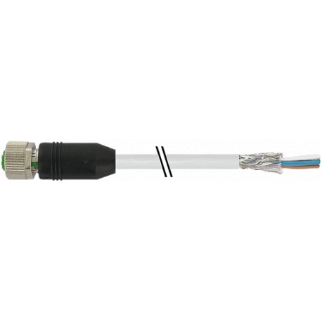 7000-13201-3350200 MURRELEKTRONIK M12 female 0° with cable PUR 4X0.34 shielded yellow UL/CSA 2m