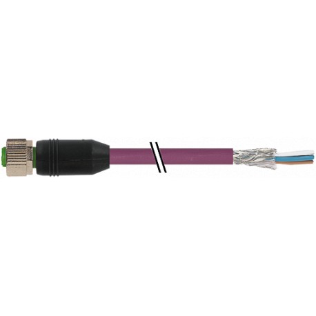 7000-13225-8030700 MURRELEKTRONIK M12 female 0° with cable DeviceNet PUR AWG24 + AWG22 shielded violet UL/CS..