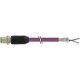 7000-14051-8401200 MURRELEKTRONIK M12 male 0° B-coded with cable, Profibus PUR 1x2xAWG24 shielded violet UL/..