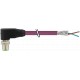 7000-14081-8400060 MURRELEKTRONIK M12 male 90° B-coded with cable, Profibus PUR 1x2xAWG24 shielded violet UL..