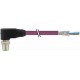 7000-14251-7990150 MURRELEKTRONIK M12 male 90° B-coded with cable, Interbus PUR 3x2x0.25 shielded violet 1.5m