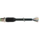 7000-17001-7221000 MURRELEKTRONIK M12 macho 0° con cable PUR 8x0,25 negro UL/CSA, cadena portacables 10m