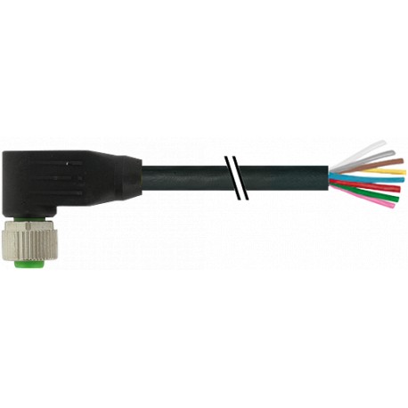 7000-17061-6640150 MURRELEKTRONIK M12 hembra 90° con cable PUR 8x0.34 negro UL/CSA + cadena portacables 1,5m