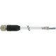 7000-17121-2864000 MURRELEKTRONIK M12 female 0° with cable PUR (4x(2x0.25))C shielded gray 40m