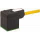 7000-18001-0160600 MURRELEKTRONIK MSUD plugue de válvula forma A 18 mm com cabo PVC 3X0.75 amarelo, 6m