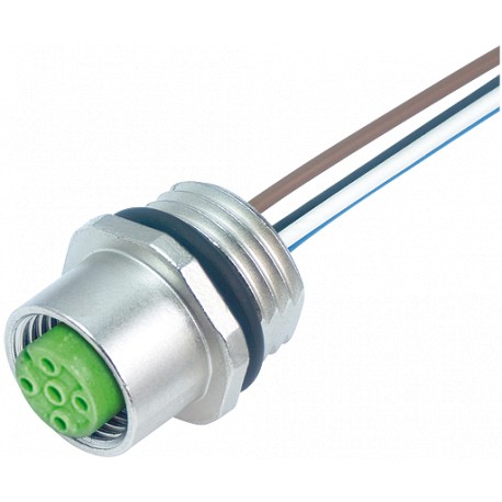 7000-19181-9790200 MURRELEKTRONIK M12 conector flange fêmea PP 12x0,14 2.0m