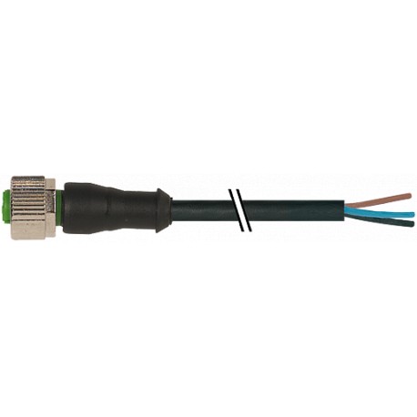 7000-20111-6260100 MURRELEKTRONIK M12 230V female 0° with cable C-coded Dual-Keyway PUR 3x0.75 black UL/CSA ..