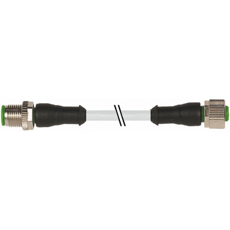 7000-40021-2340110 MURRELEKTRONIK M12 Stecker gerade / M12 Buchse gerade PUR 4x0.34 grau UL/CSA + Schleppket..